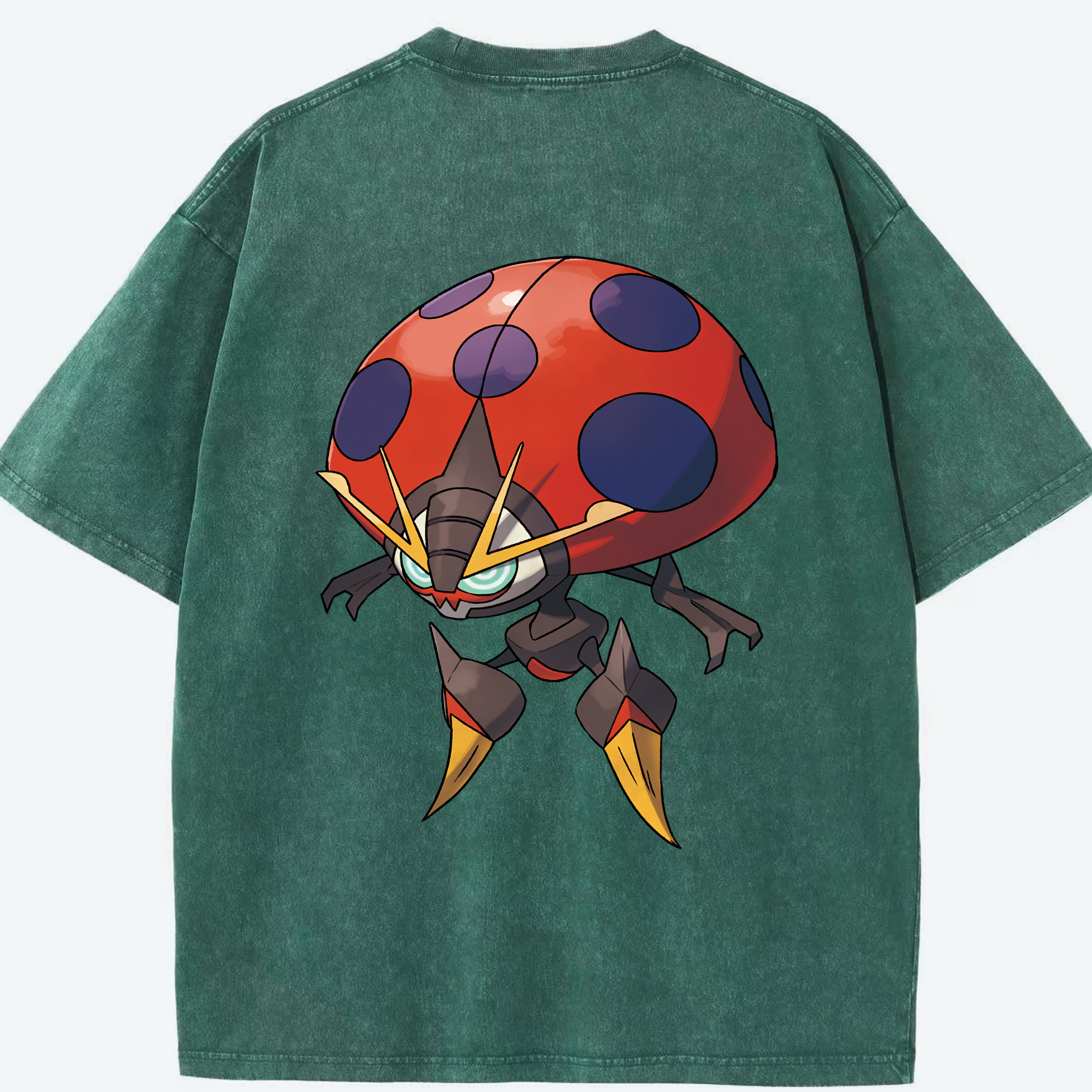 （画像用） ポケットモンスター Pokémon 綿100% ヴィンテージ風 半袖Tシャツ（背面プリント）